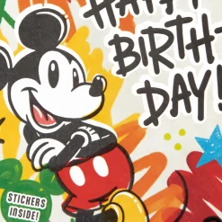 Disney Mickey Mouse Your True Colors Are Amazing Birthday Card for Nephew With Stickers