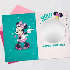 Disney Minnie Mouse Super Cute First Birthday Card