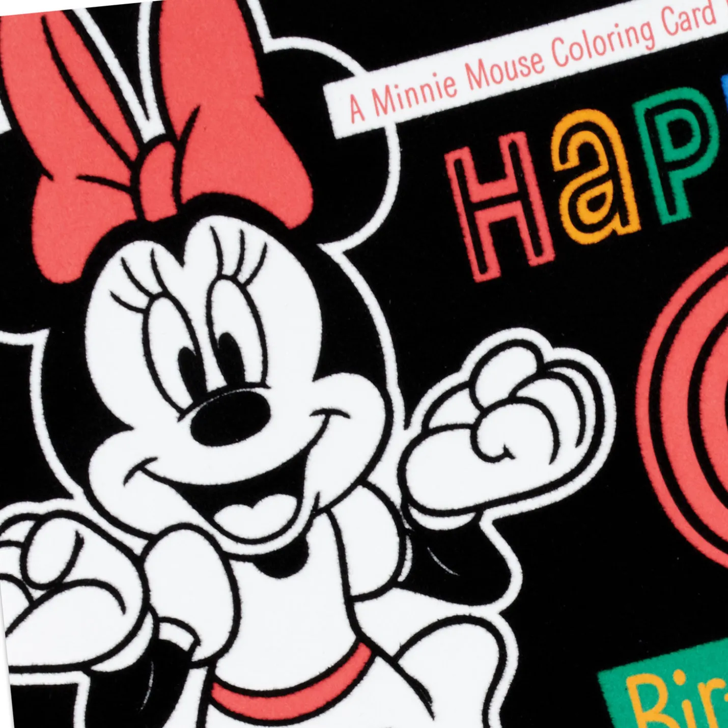 Disney Minnie Mouse You're a Special Girl 6th Birthday Coloring Card