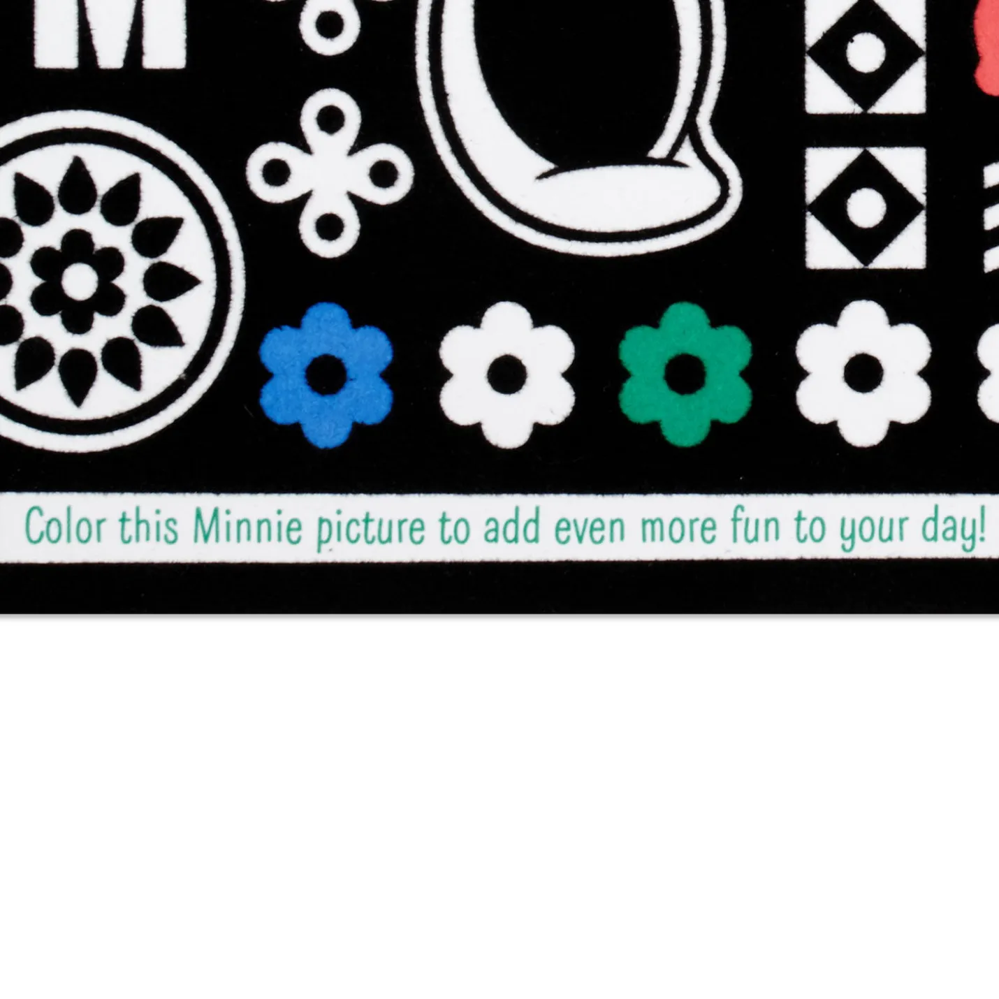 Disney Minnie Mouse You're a Special Girl 6th Birthday Coloring Card