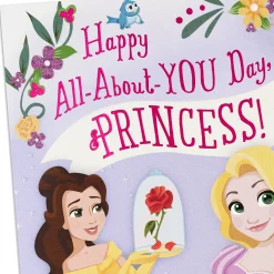 Disney Princesses All-About-You-Day Birthday Card with Door Hanger