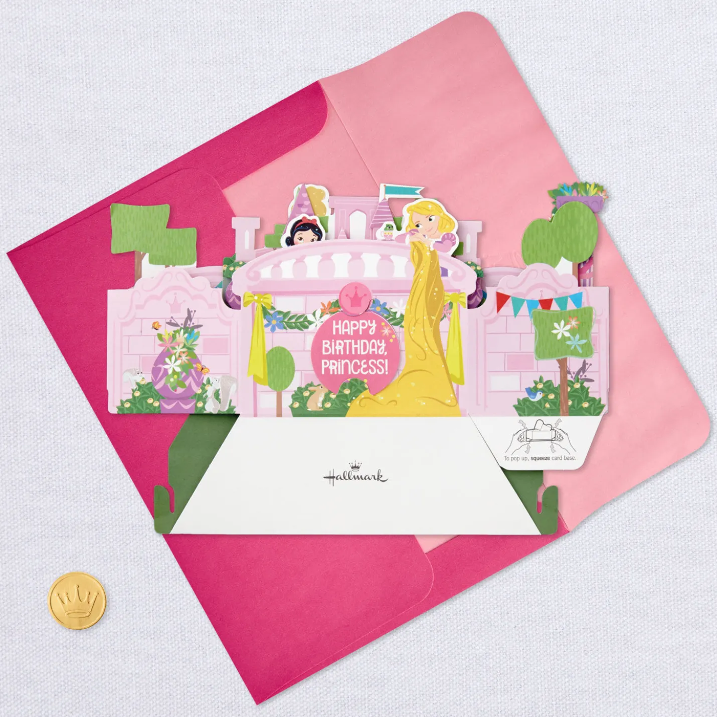 Disney Princesses Magical Birthday 3D Pop-Up Birthday Card