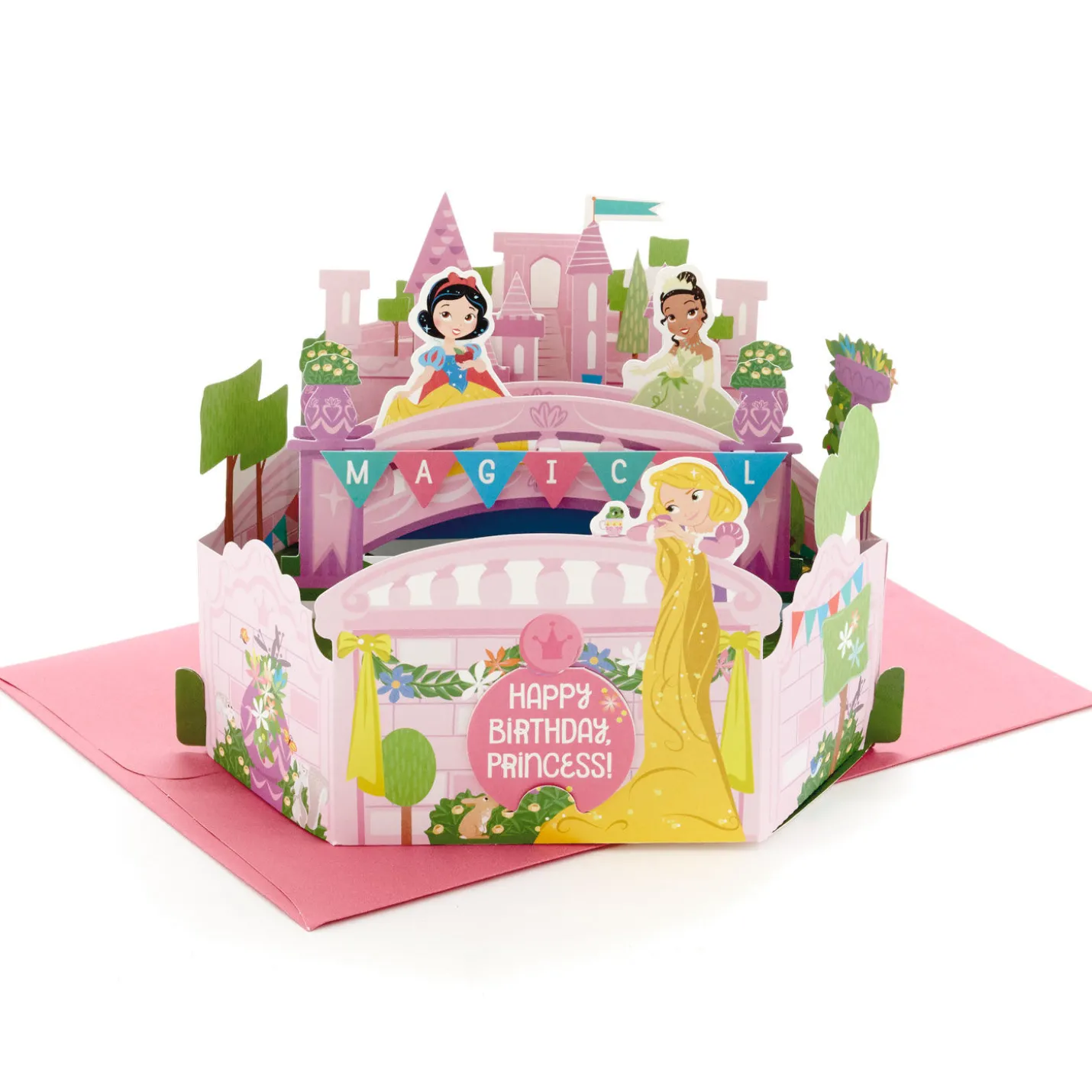 Disney Princesses Magical Birthday 3D Pop-Up Birthday Card