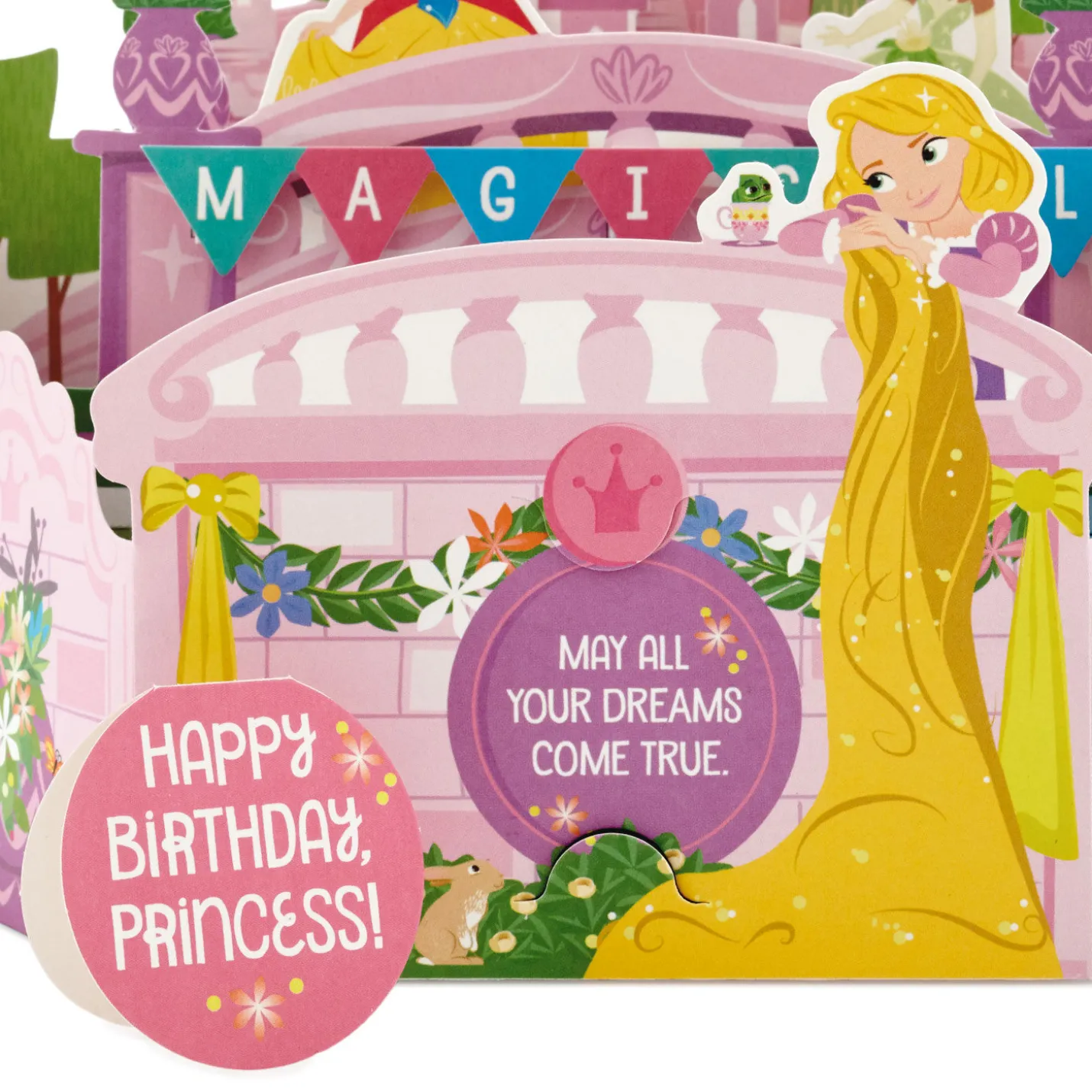 Disney Princesses Magical Birthday 3D Pop-Up Birthday Card