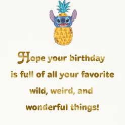 Disney Stitch Best Day Ever Birthday Card for Kids