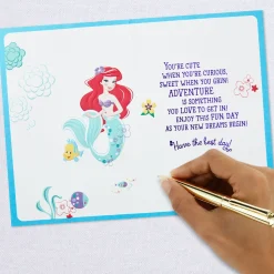 Disney The Little Mermaid Dreams Begin Today Birthday Card for Her