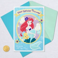 Disney The Little Mermaid Dreams Begin Today Birthday Card for Her
