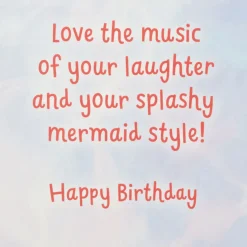 Disney The Little Mermaid Ariel Splashy Fun Birthday Card for Niece With Paint-With-Water Activity