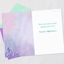 Disney The Little Mermaid Dreams and Heart Birthday Card