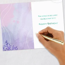 Disney The Little Mermaid Dreams and Heart Birthday Card