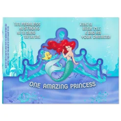 Disney The Little Mermaid One Amazing Princess Birthday Card With Crown for Granddaughter