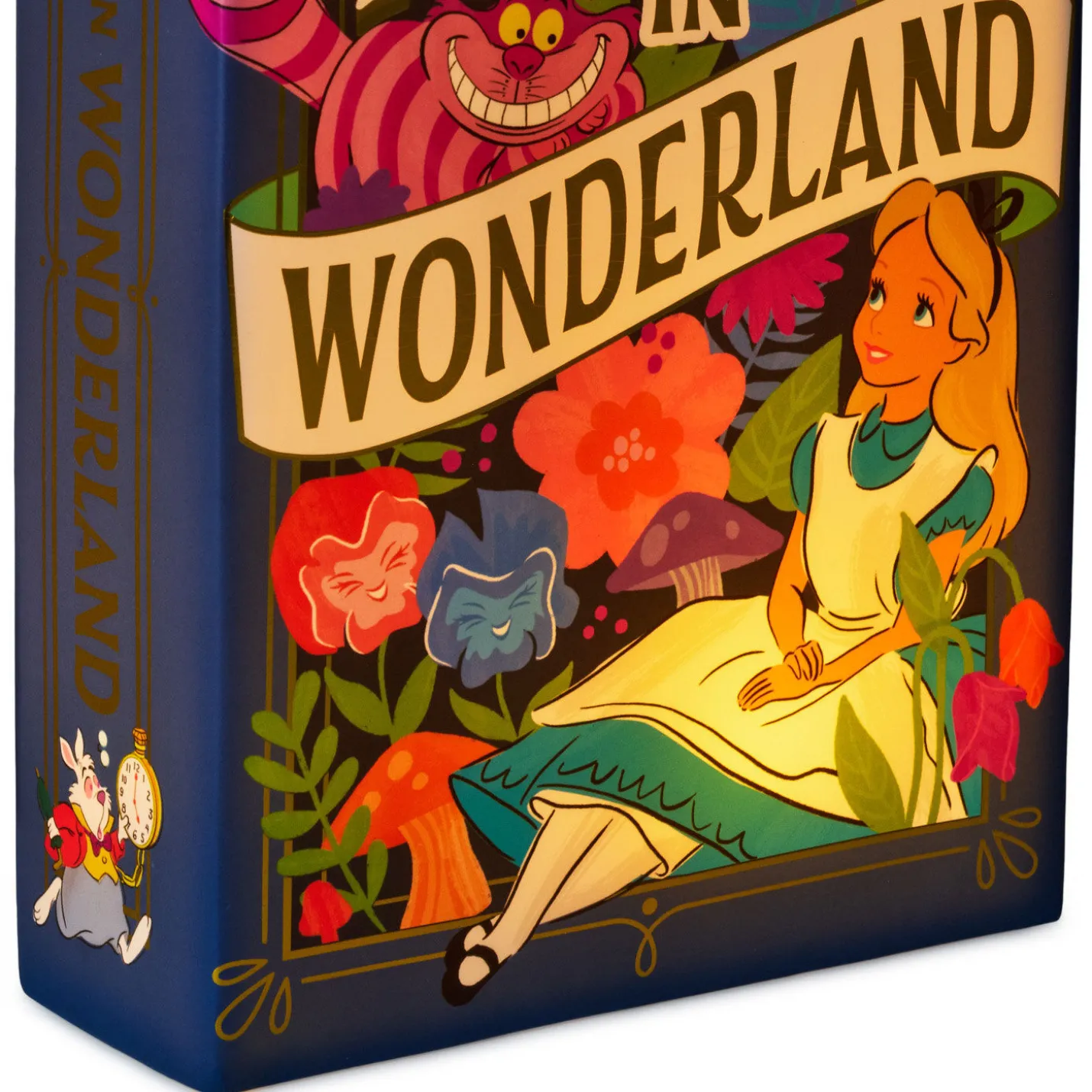 Disney Alice in Wonderland Book-Shaped Figurine With Light