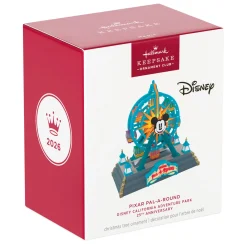 Disney California Adventure Park 25th Anniversary Pixar Pal-A-Round Ornament With Light