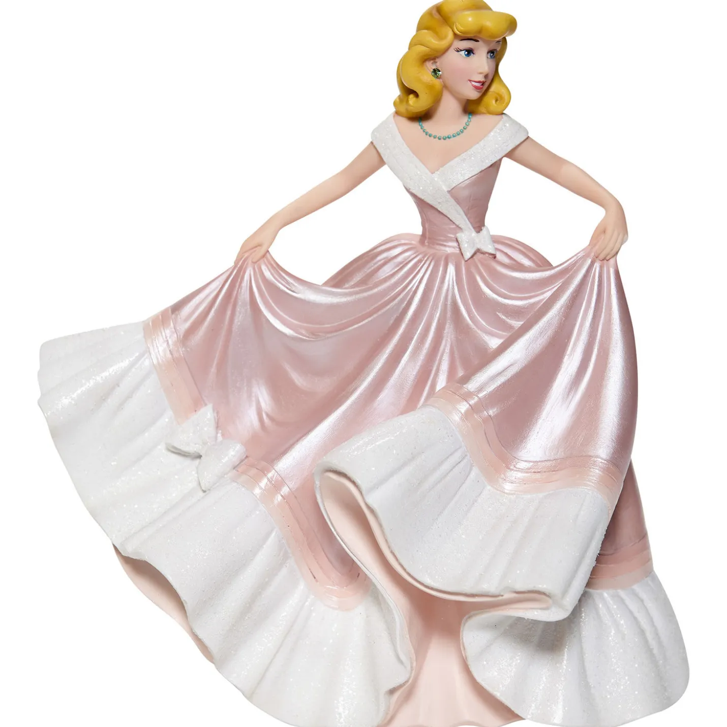 Disney Cinderella in Pink Dress Couture de Force Figurine, 7.75"