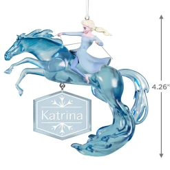 Disney Frozen 2 Elsa and Nokk Personalized Ornament, Custom Text