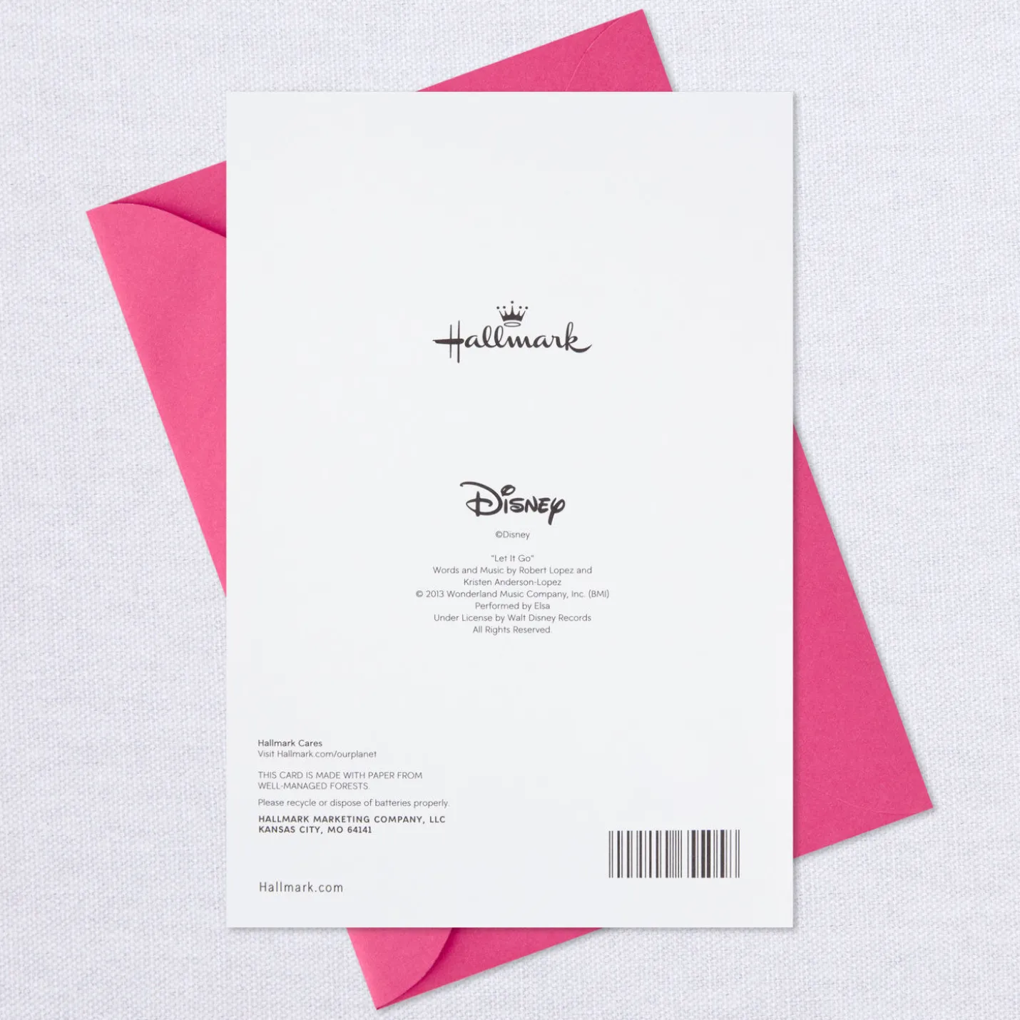 Disney Frozen Elsa Snowflake Musical Birthday Card With Light