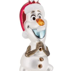 Disney Frozen Holiday Olaf Blown Glass Hallmark Ornament