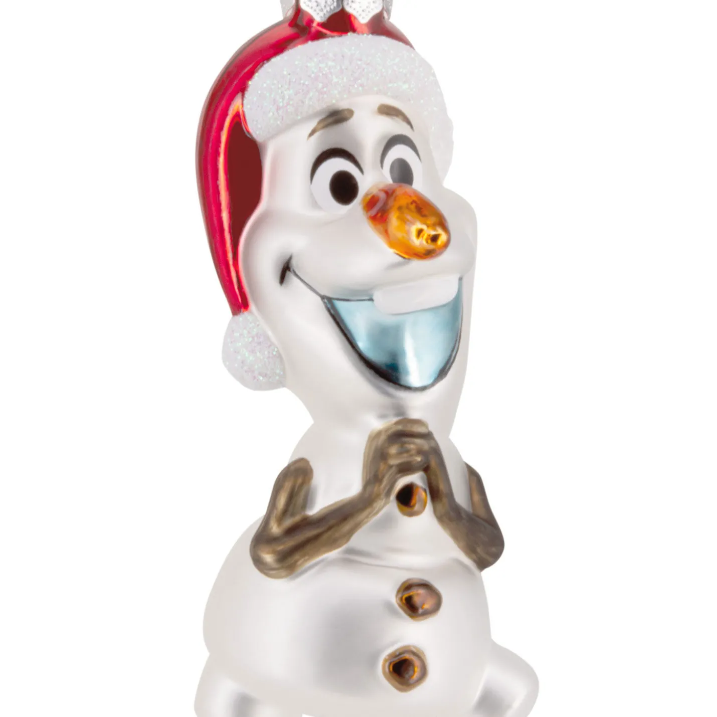 Disney Frozen Holiday Olaf Blown Glass Hallmark Ornament