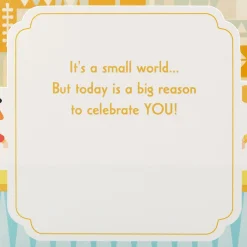 Disney It’s a Small World Celebrating You Musical 3D Pop-Up Card With Motion