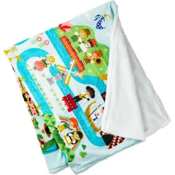 Disney It's a Small World Map Throw Blanket, 60x52