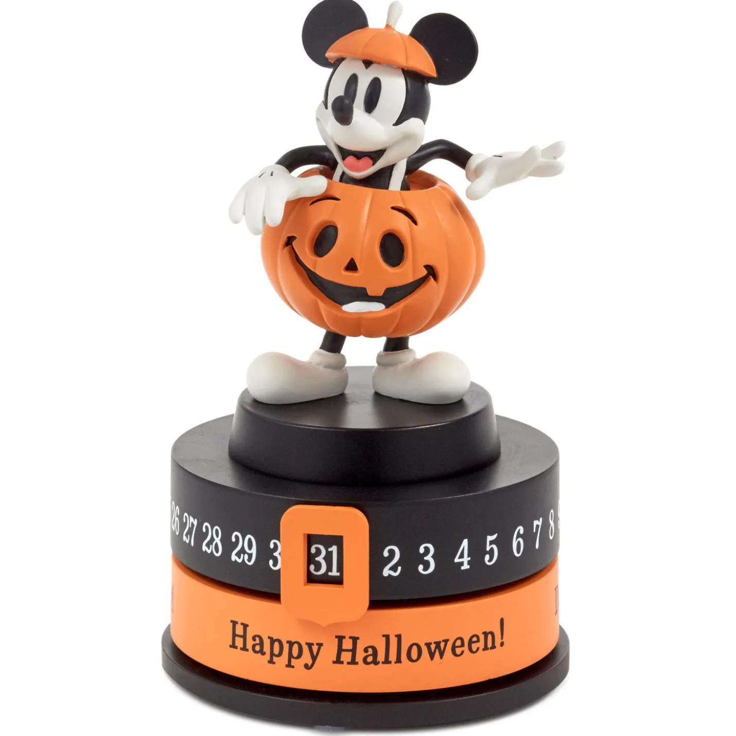 Disney Jack-o'-Lantern Mickey Mouse Halloween Countdown Calendar Statue, 7"