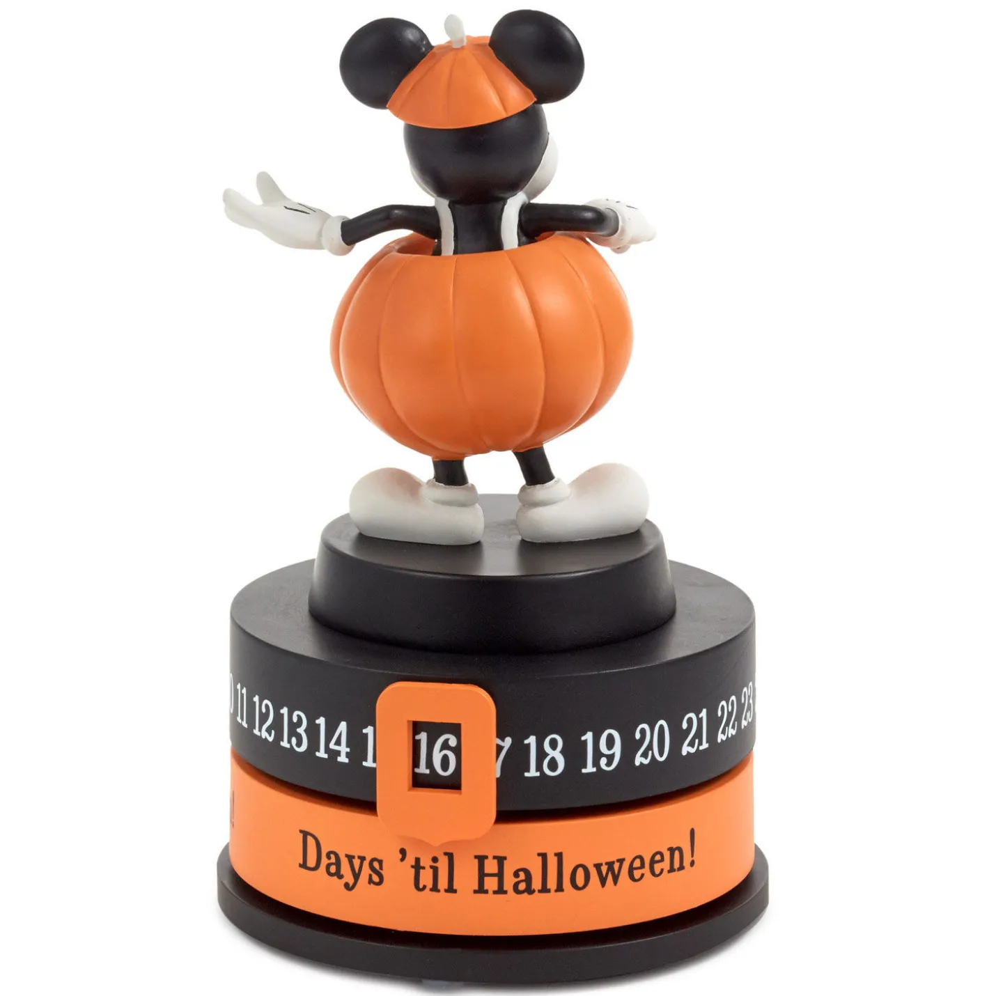 Disney Jack-o'-Lantern Mickey Mouse Halloween Countdown Calendar Statue, 7"