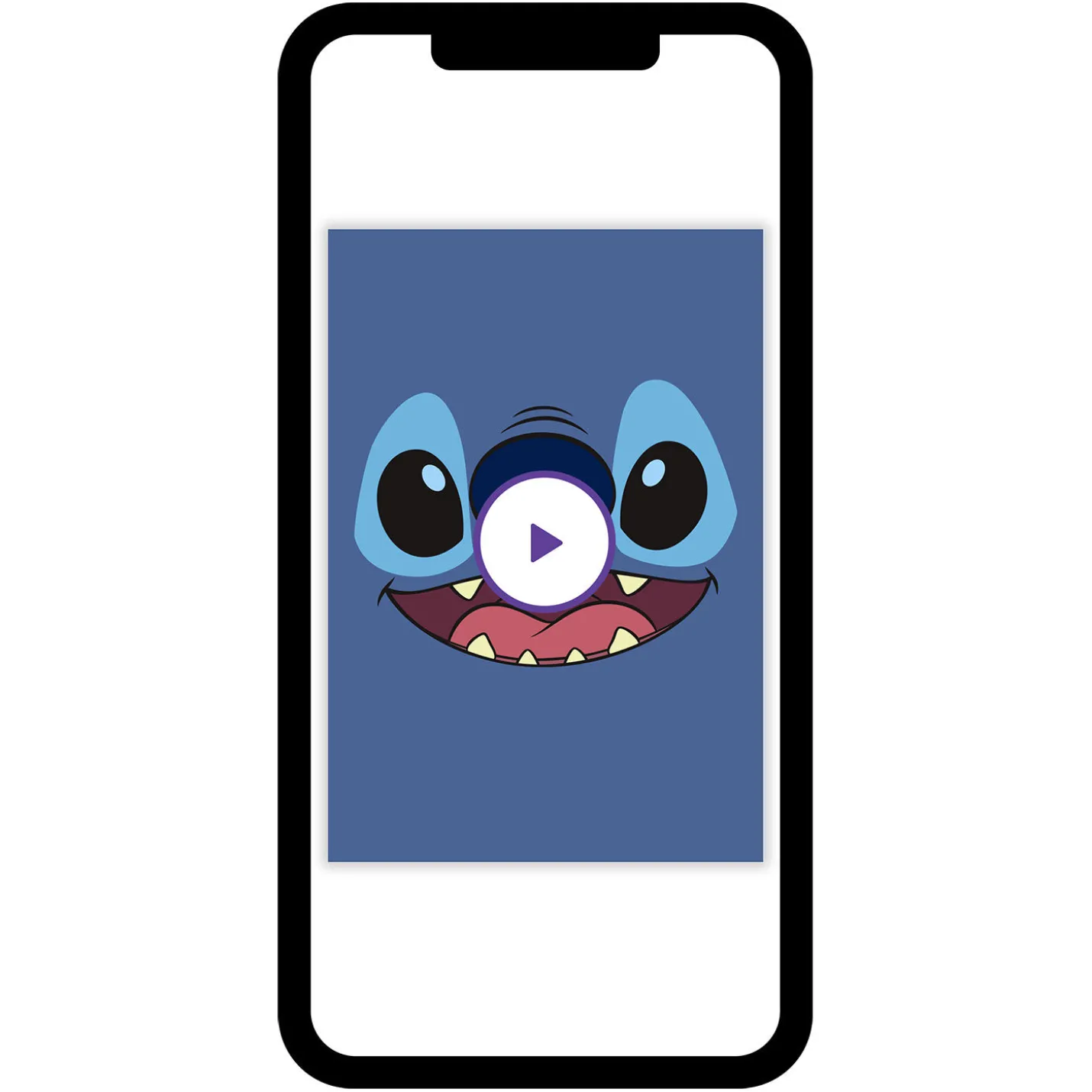 Disney Lilo & Stitch Cute Face Custom Card