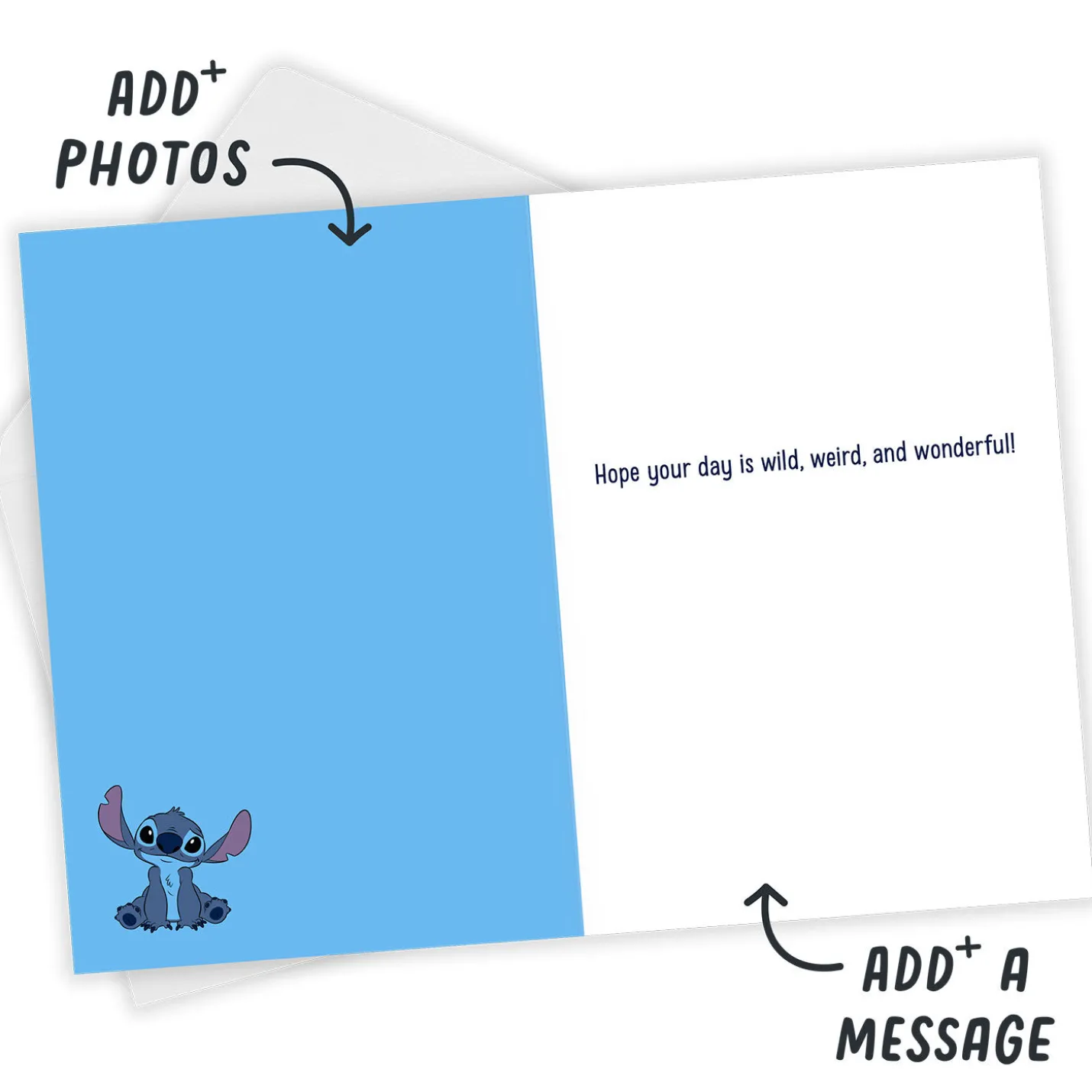 Disney Lilo & Stitch Cute Face Custom Card