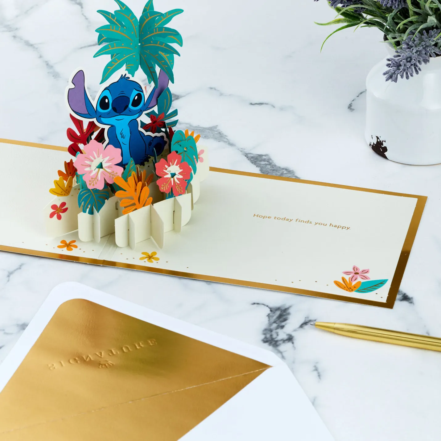 Disney Lilo & Stitch Happy Day 3D Pop-Up Card