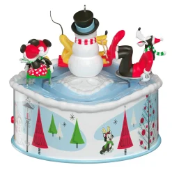Disney Mickey and Friends Sledding Season Musical Ornament With Light and Motion