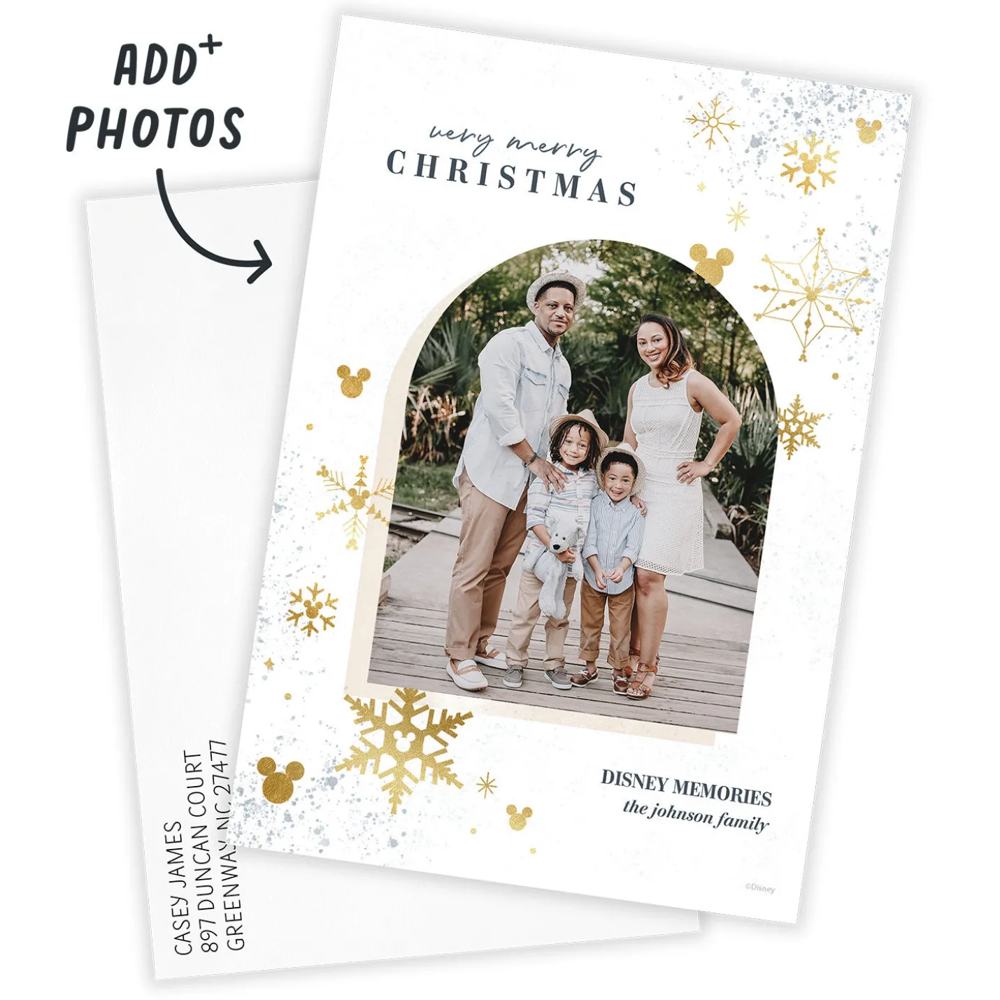 Disney Mickey Frame Flat Christmas Photo Card