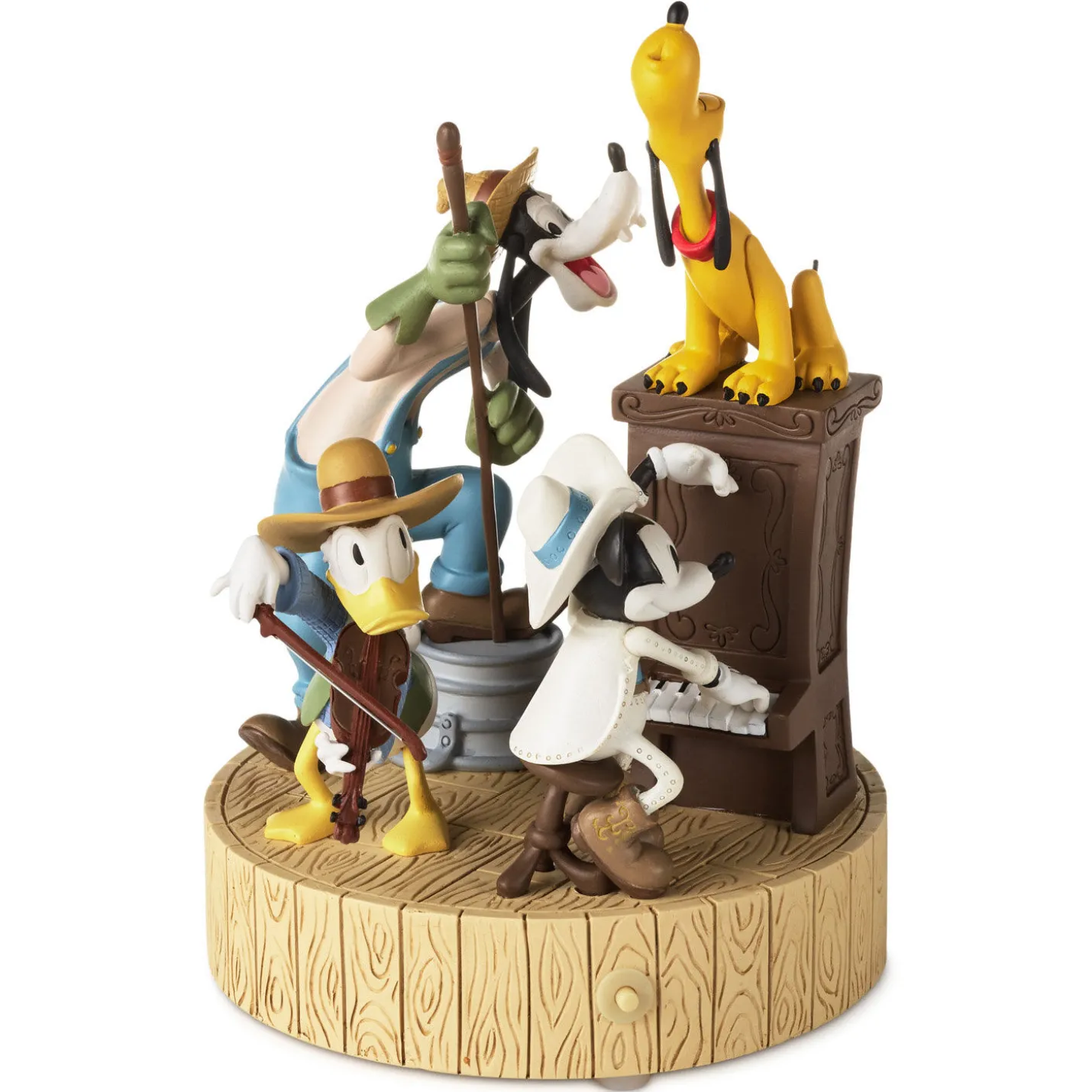 Disney Mickey Mouse and Friends Country Jamboree Musical Figurine, 7.5"