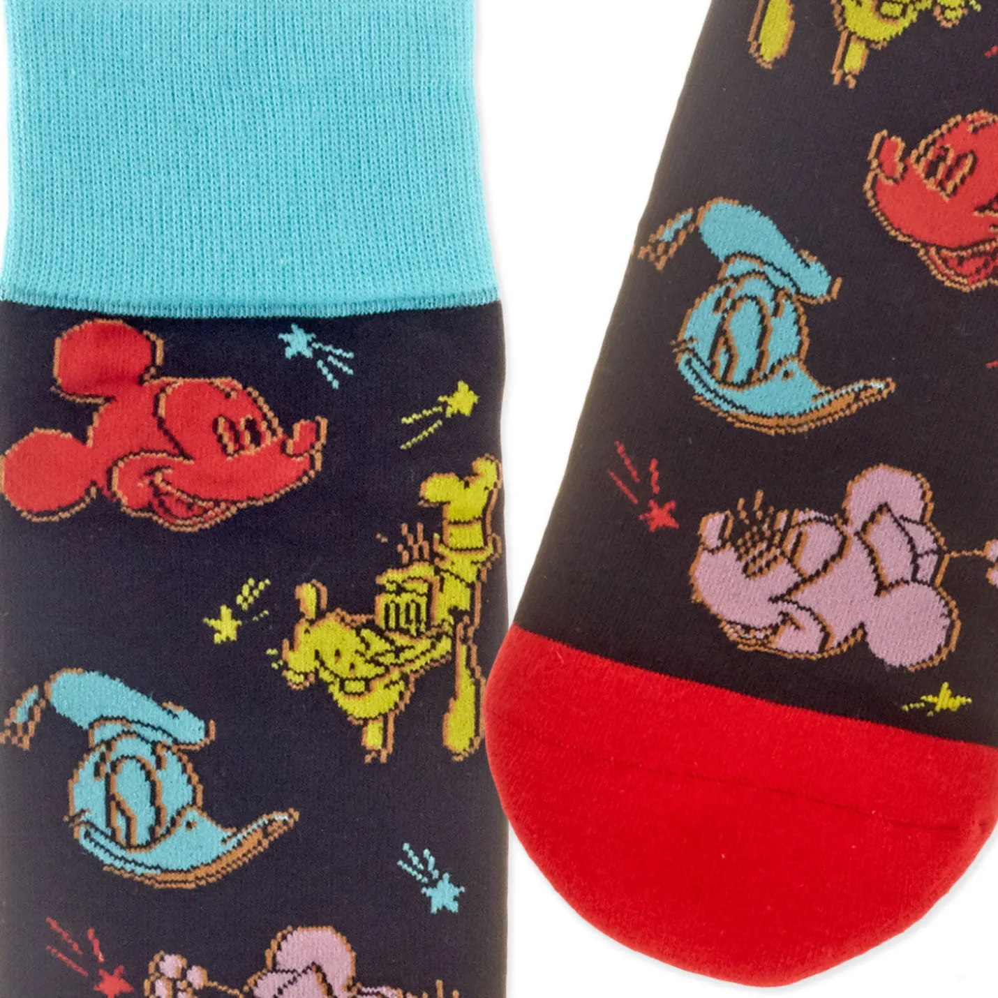 Disney Mickey Mouse and Friends Colorful Crew Socks