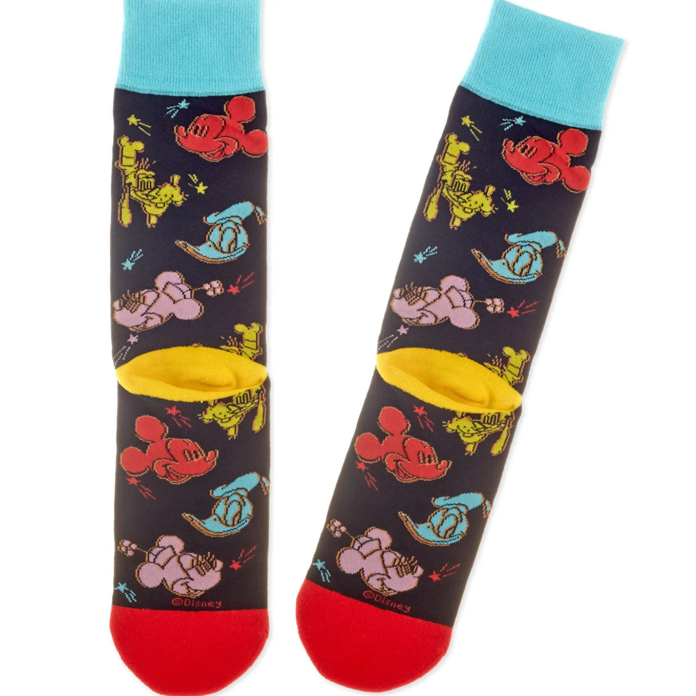 Disney Mickey Mouse and Friends Colorful Crew Socks