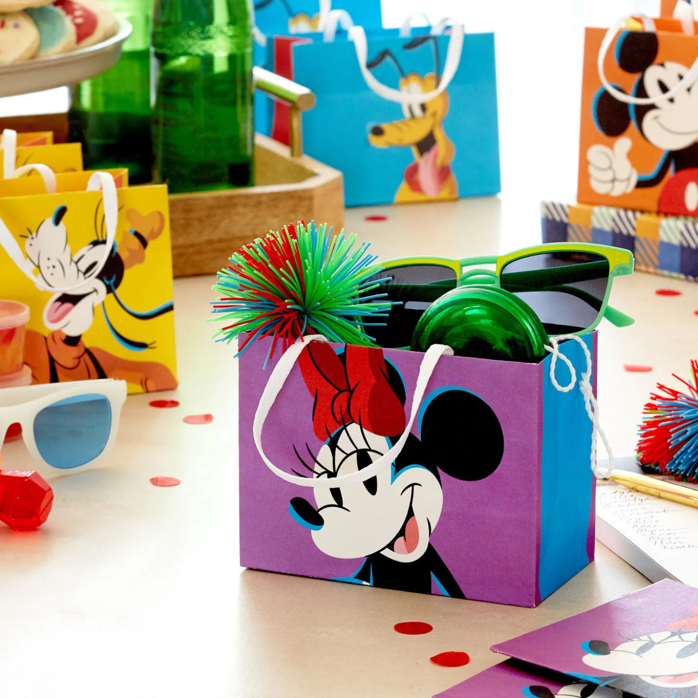 4" Disney Mickey Mouse and Friends 18-Pack Mini Gift Bag Bundle