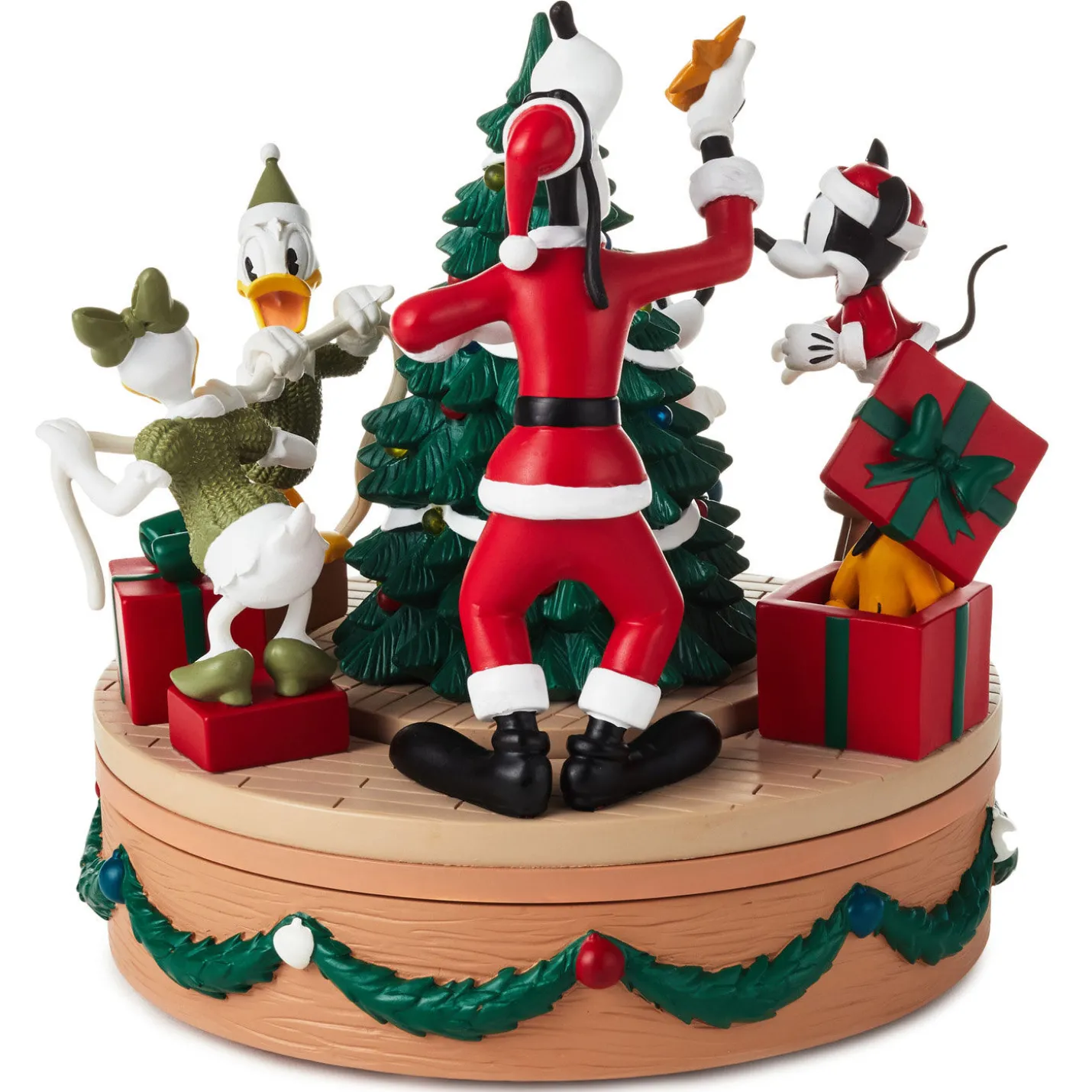 Disney Mickey Mouse and Friends Christmas Musical Figurine With Light and Motion