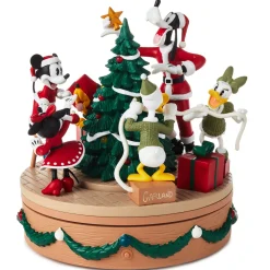 Disney Mickey Mouse and Friends Christmas Musical Figurine With Light and Motion