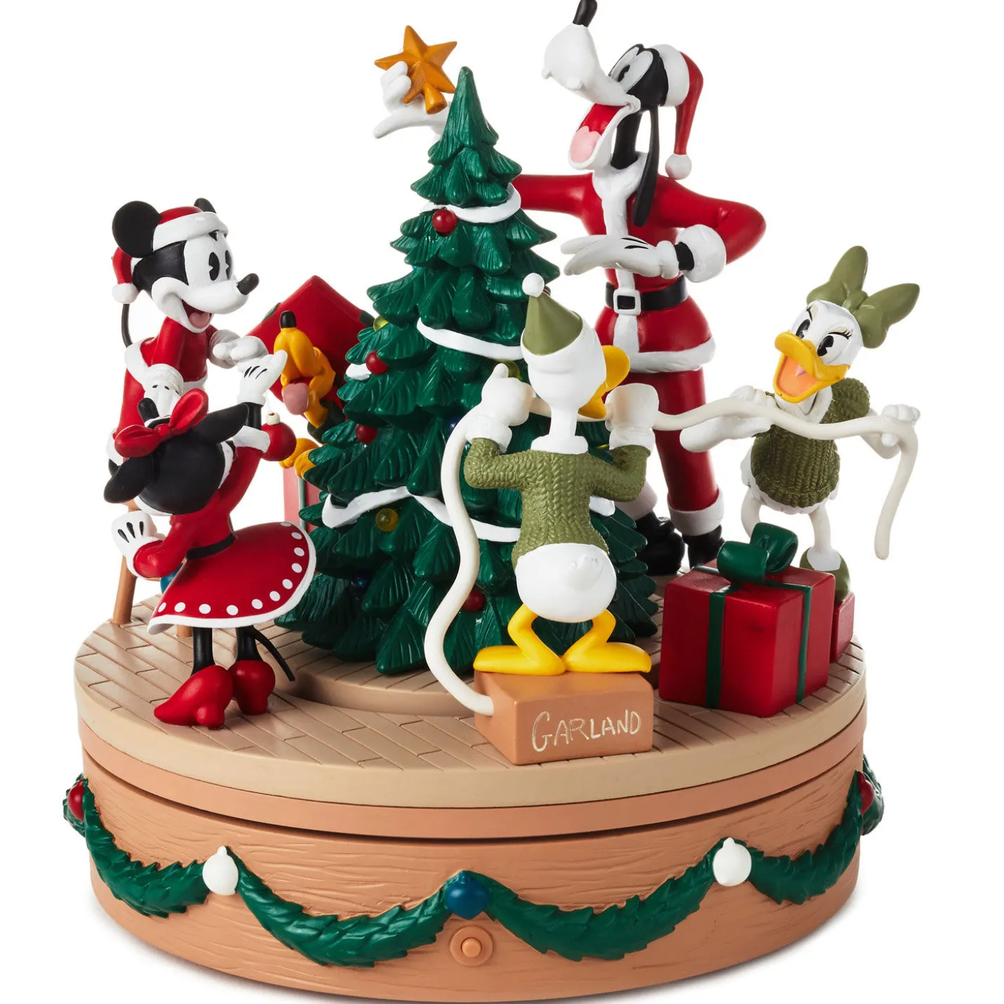 Disney Mickey Mouse and Friends Christmas Musical Figurine With Light and Motion