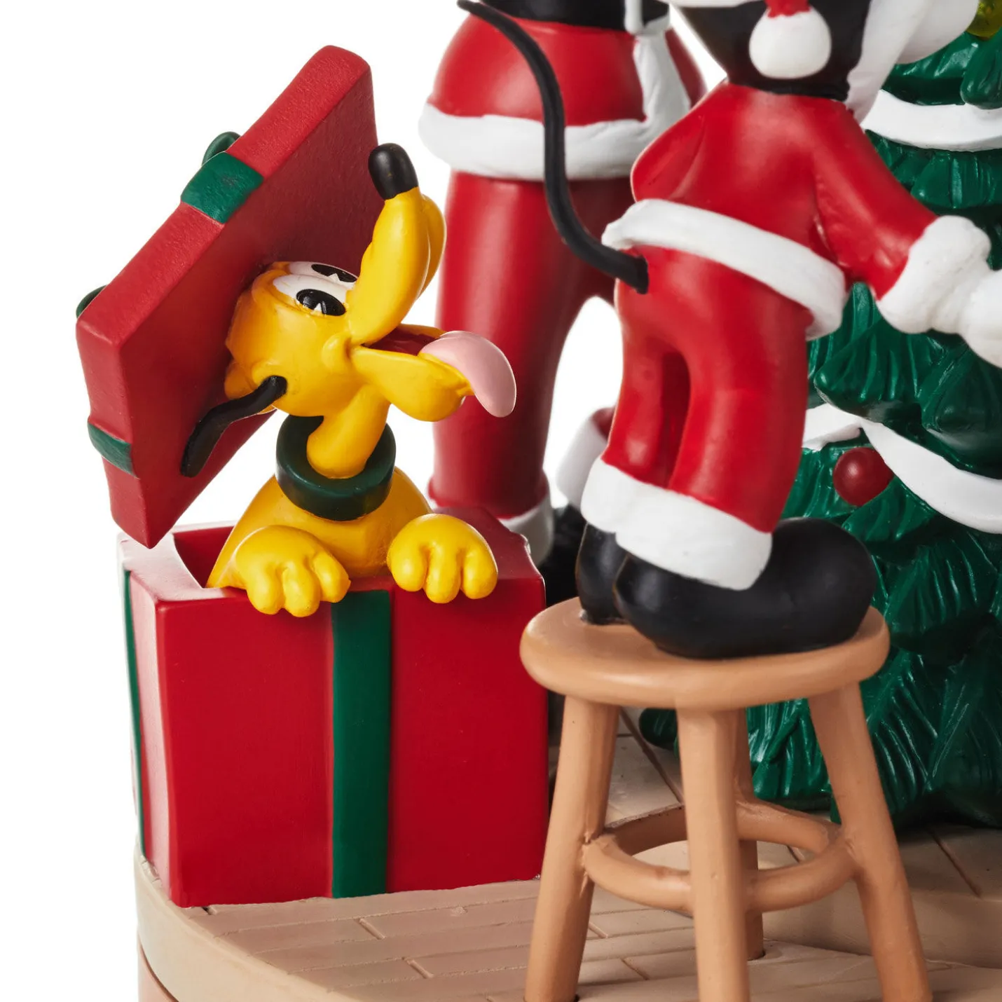 Disney Mickey Mouse and Friends Christmas Musical Figurine With Light and Motion