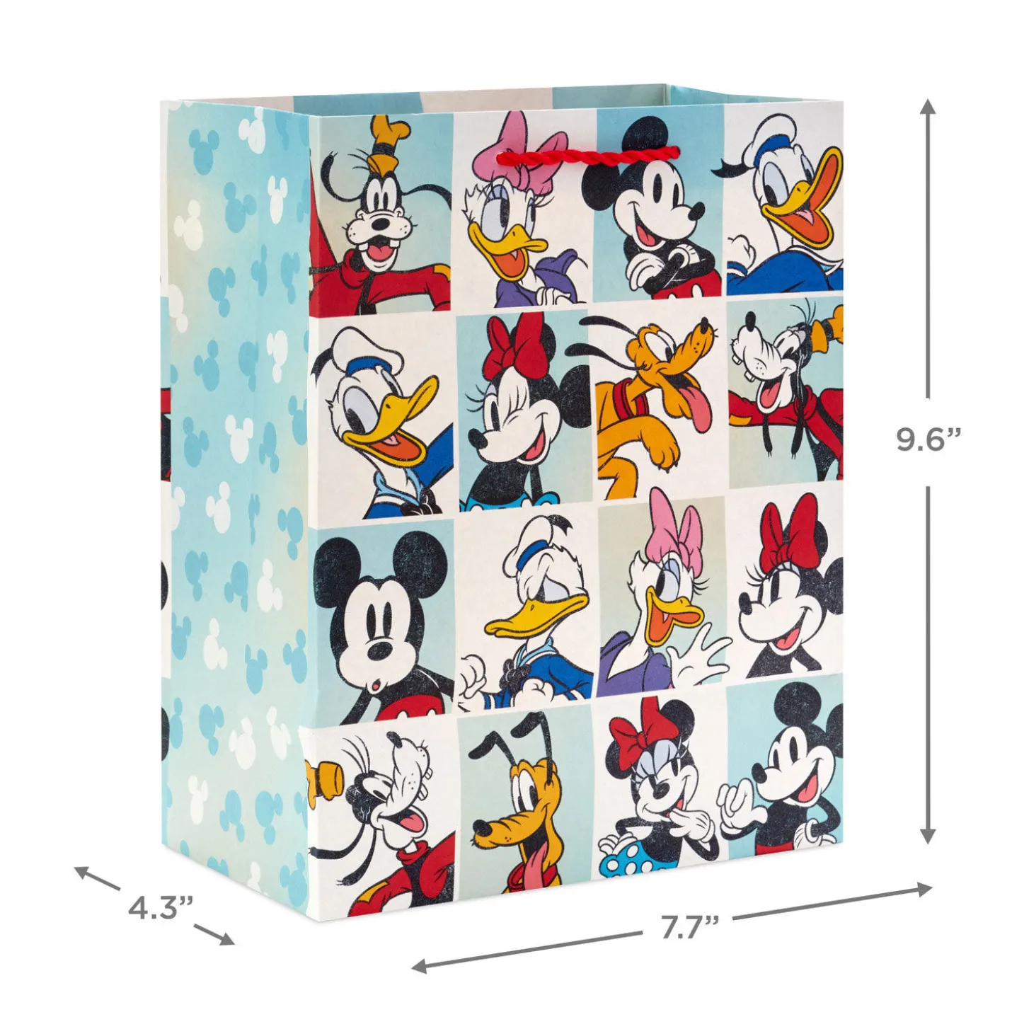 9.6" Disney Mickey Mouse and Friends Medium Gift Bag