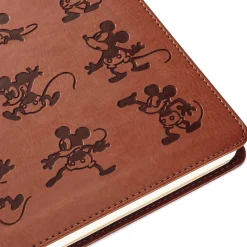 Disney Mickey Mouse Brown Faux Leather Journal
