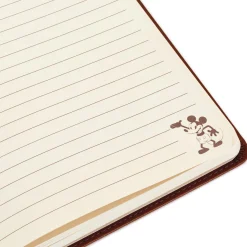 Disney Mickey Mouse Brown Faux Leather Journal