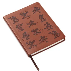 Disney Mickey Mouse Brown Faux Leather Journal