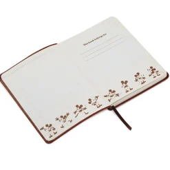 Disney Mickey Mouse Brown Faux Leather Journal