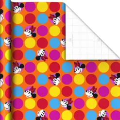 Disney Mickey Mouse Colorful Dots 3-Pack Assortment Wrapping Paper Roll Bundle, 60 sq. ft. total