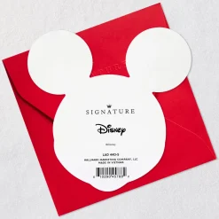 Disney Mickey Mouse Die-Cut Smiling Face Blank Card