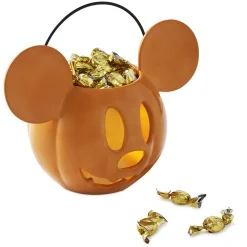 Disney Mickey Mouse Jack-o'-Lantern Candy Bowl With Light
