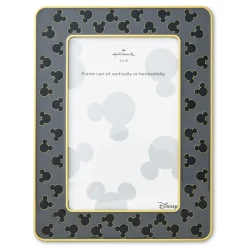 Disney Mickey Mouse Silhouettes Gray Metal Picture Frame, 4x6