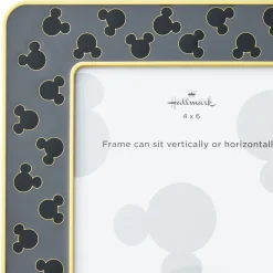 Disney Mickey Mouse Silhouettes Gray Metal Picture Frame, 4x6