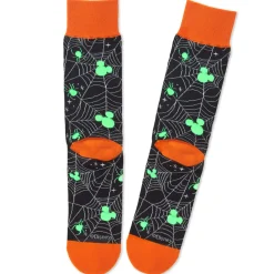 Disney Mickey Mouse Spiderweb Glow-in-the-Dark Crew Socks